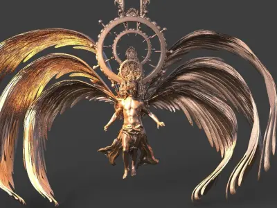 Acolyte Arch Winged Angel 3D model