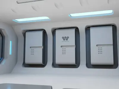  FUTURISTIC INTERIOR 3D model
