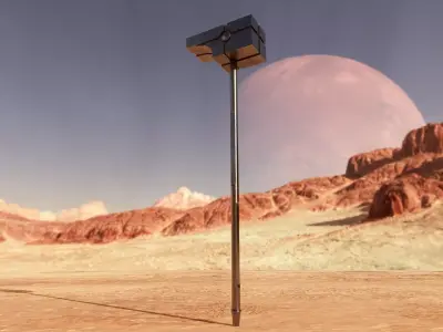 Big hammer Kree Universal Weapon LowPoly Game ready Free Free low-poly 3D model