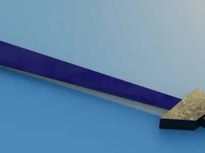 Dragon longsword Low-poly 3D model