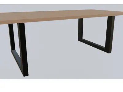 Simple Garden Table  3D model