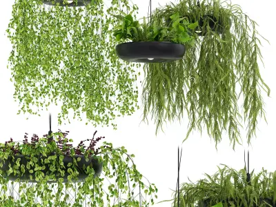 Indrid Decorative Plants Black Light By Lightmakers Free low-poly 3D model