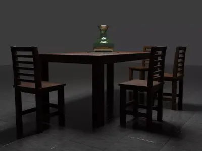 Set de comedor 3D model