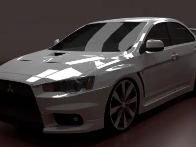 Mitsubishi Lancer Evolution X Free 3D model