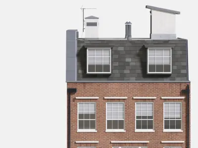 England building at old church st 52 modular London Low-poly 3D model