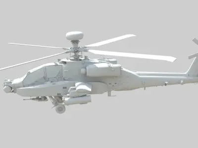 Ah64 Longbow Apache helicopter 3D model