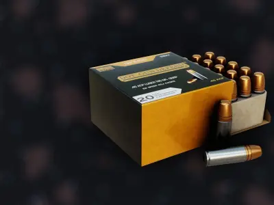 NZ Ammo 45 ACP KV-14R Low-poly 3D model