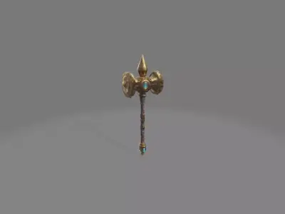 Hammer 3D weapon high quality 3D model