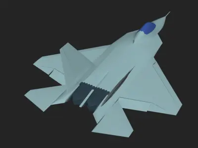 yf-22 3D print model