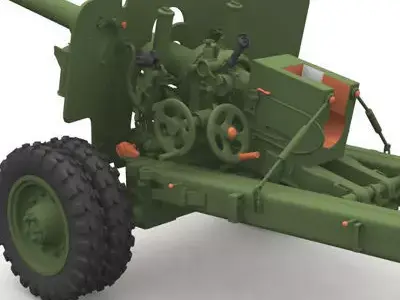 Bs3 antitank no map 3D model