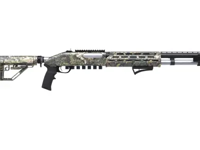 Shotgun 2 Low-poly 3D model