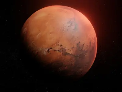 Photorealistic Mars High-Res Textures and Sci-Fi Music Pack Low-poly 3D model