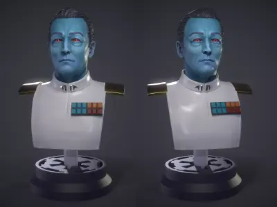 Grand Admiral Thrawn - Bust 3D print model
