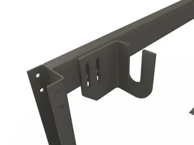 Dust collection bag hanger 3D model