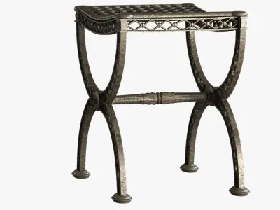 Restoration Hardware FRENCH FILIGREE STOOL 3D model