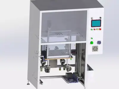 Elevator type loading and unloading equipment 3D model