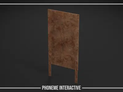 Shooting Target - Game Ready Low Poly Prop with 4K PBR Free low-poly 3D model