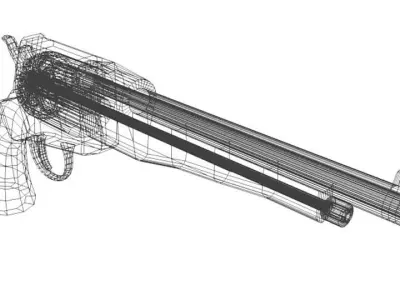 Revolver - Handgun Type 3 3D model