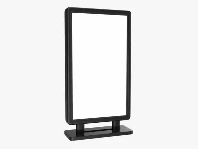 Advertising stand display mockup 08 3D model