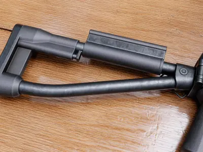 SVDS rifle Low-poly 3D model