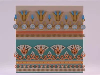 Egyptian Symbols - 051 Low-poly 3D model