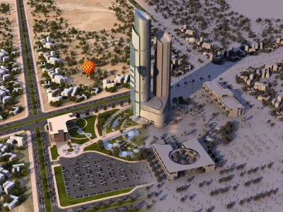 high rise building - commercial towers 3D model