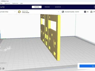 A380 Mcp fcu autopilot backlight compatible panel resin and fdm 3D print model
