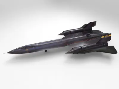 SR-71 Spyplane in 3ds and obj formats 3D model