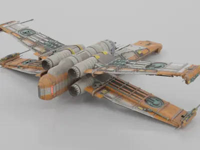 Quad Wing Vehicle 3D model