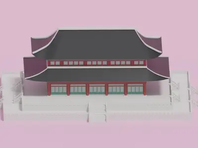 KOREA Gyeongbokgung Palace Geunjeongjeon Hall 3D model