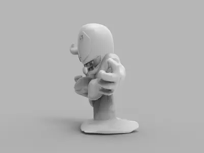 Chibi ULTIMATE VENOM Sitting on rocks 3D PRINTING DIORAMA 3D print model