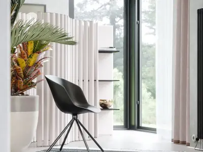  Replica Wendelbo Plastic V1 Chair Model, Black 