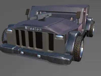 Best Wrangler Jeep 3dgame Low-poly 3D model