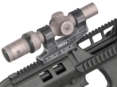 EF88 AUSTEYR RIFLE Low-poly 3D model