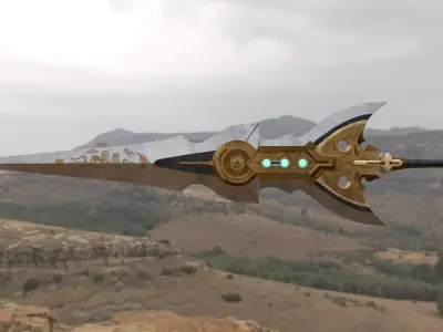 Fantasy Sword 1 Low-poly 3D model