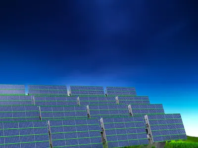photovoltaic plant 3D model