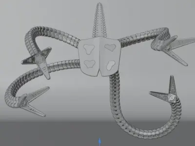DOC OCK ARMS MADE IN BLENDER 3D model