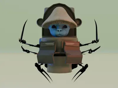 smurf cat skibidi toilet 3D model
