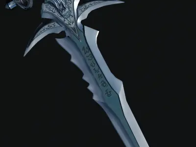 Frostmourne Free low-poly 3D model