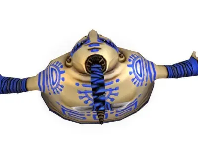 Low Poly Cartoon Creature Enemy Pygmy Low-poly 3D model