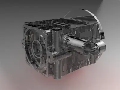 Diaphragm Pump Body Free 3D model