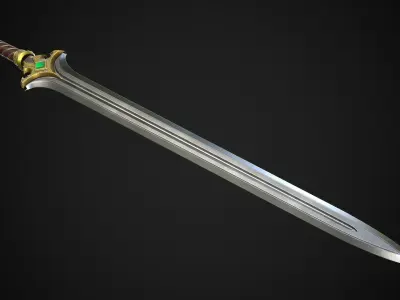 Sword A3 Low-poly 3D model