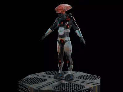 Alien Android 3D model