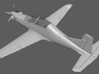 Hurkus Plane Model 3D model