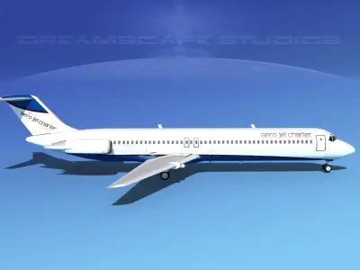 Douglas DC-9-50 Aero Jet Charter 3D model