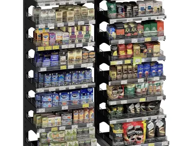 Tea shelves 3D model