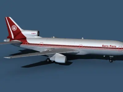 Lockheed L-1011-50 Aero Peru 3D model
