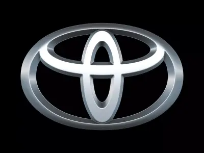 Toyota - Car Logo Emblem Modern Free low-poly 3D model