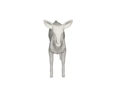 Deer  Wild animal Low-poly 3D model