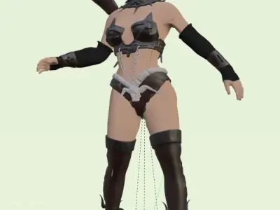 Scorpion Queen - Rigged 3D model